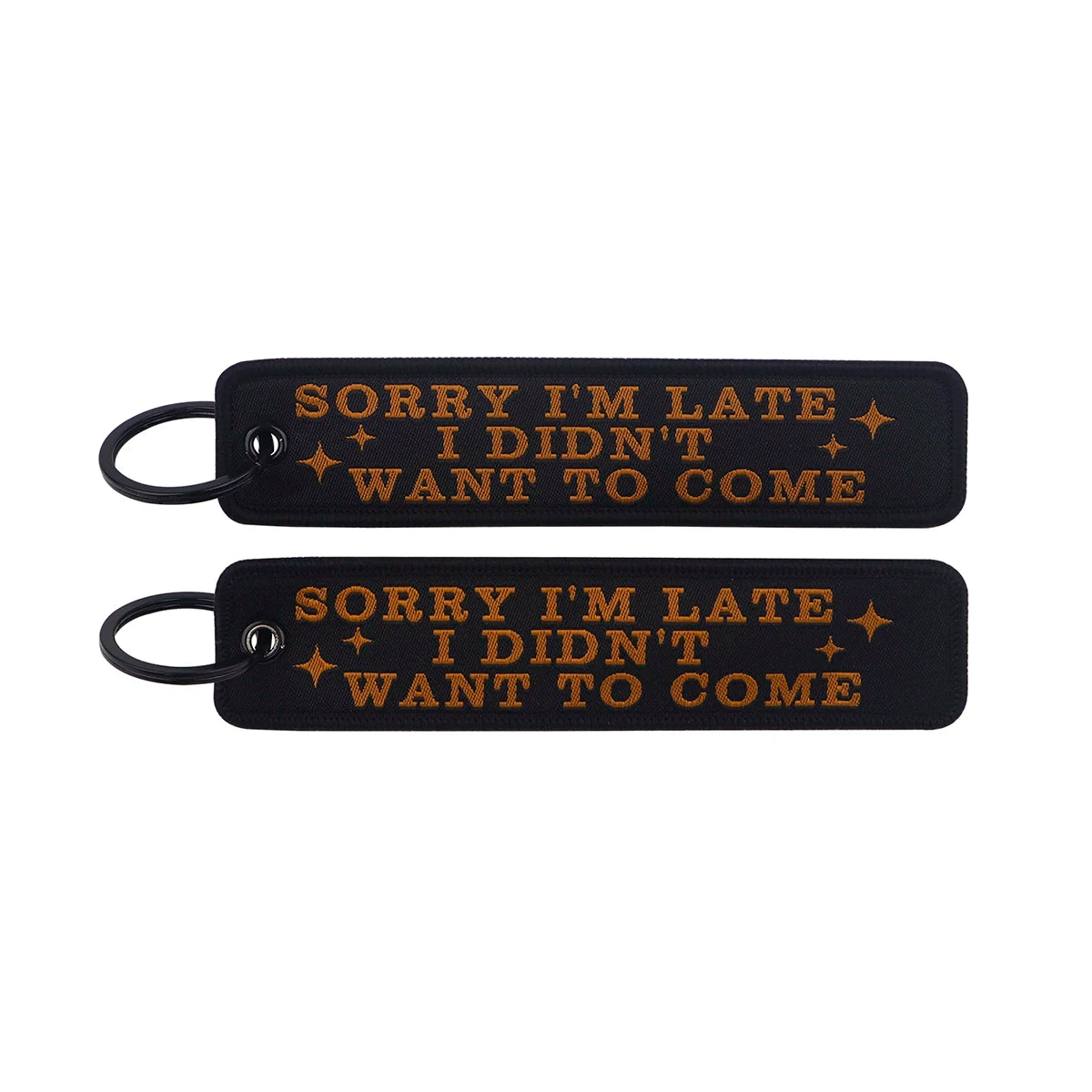 Pop-up Window Embroidered Keys Tag Trendy Keychains For Motorcycles Key Ring Accessories