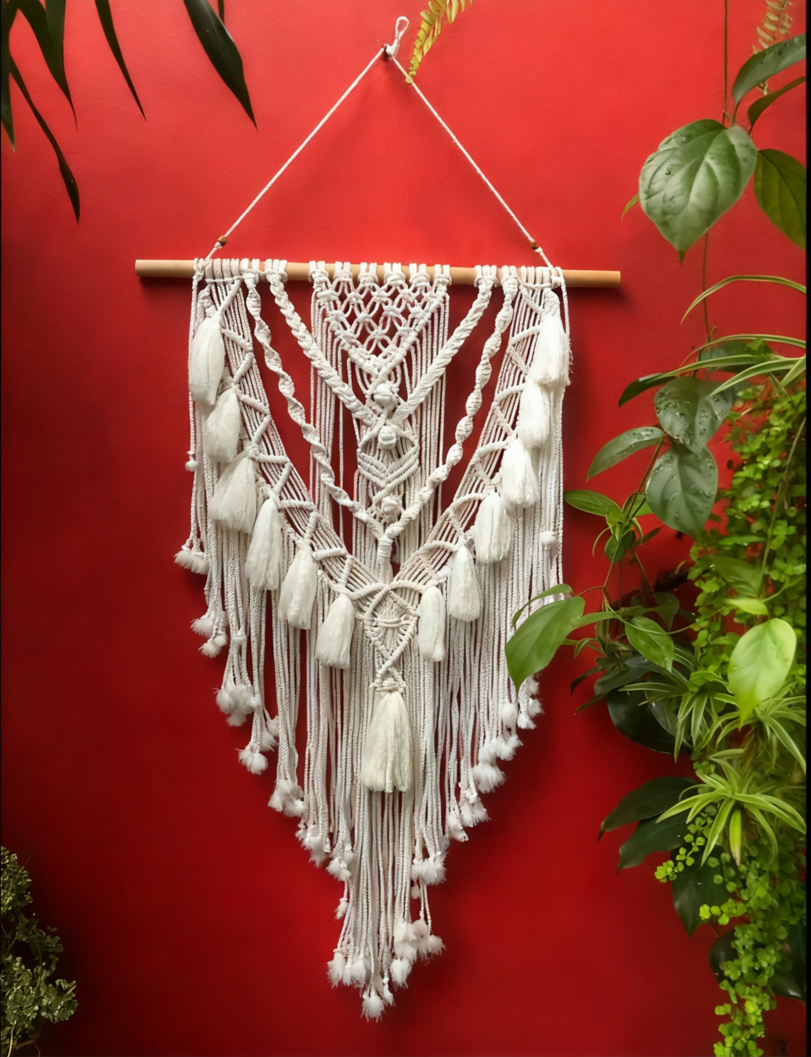 Handmade Evil Eye Macrame Wall Hanger | Protective Home Decor | Nazar